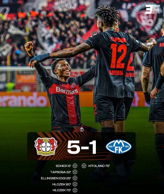 勒沃庫森全勝晉級！歐聯(lián)杯16強門(mén)票已拿下